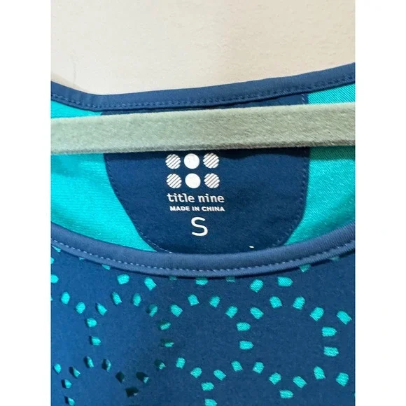 Title Nine Nimblene Illusion Laser Cut Stretch Athletic Dress Sz S - Picture 5 of 5